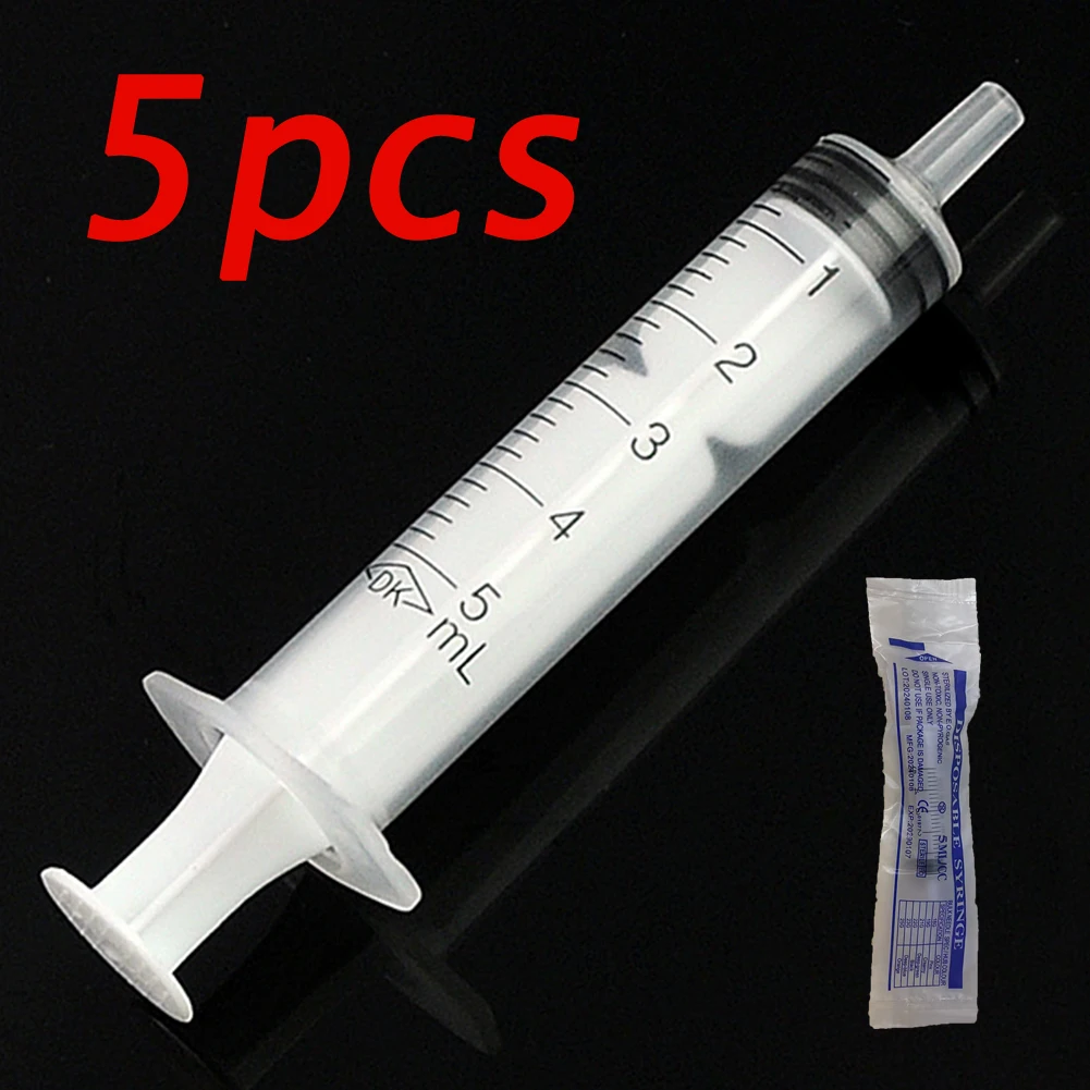 5Pcs 3ml Without Needles Plastic Hydroponics Analyze Disposable Glue Syringe Injectors Ink Pets Feeding Tool 3ML Small Syringes