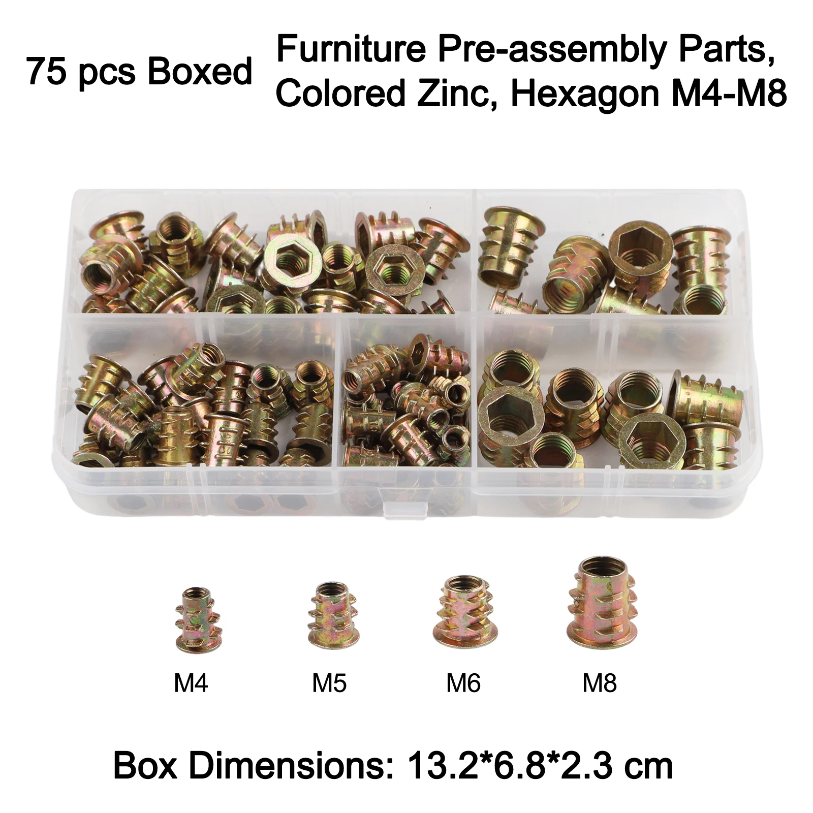 Assortment Kit Hex Socket Screws Furniture Assembly Multiple Sizes Screw Set For Assembly Hand Tool Set Internal Hex Socket