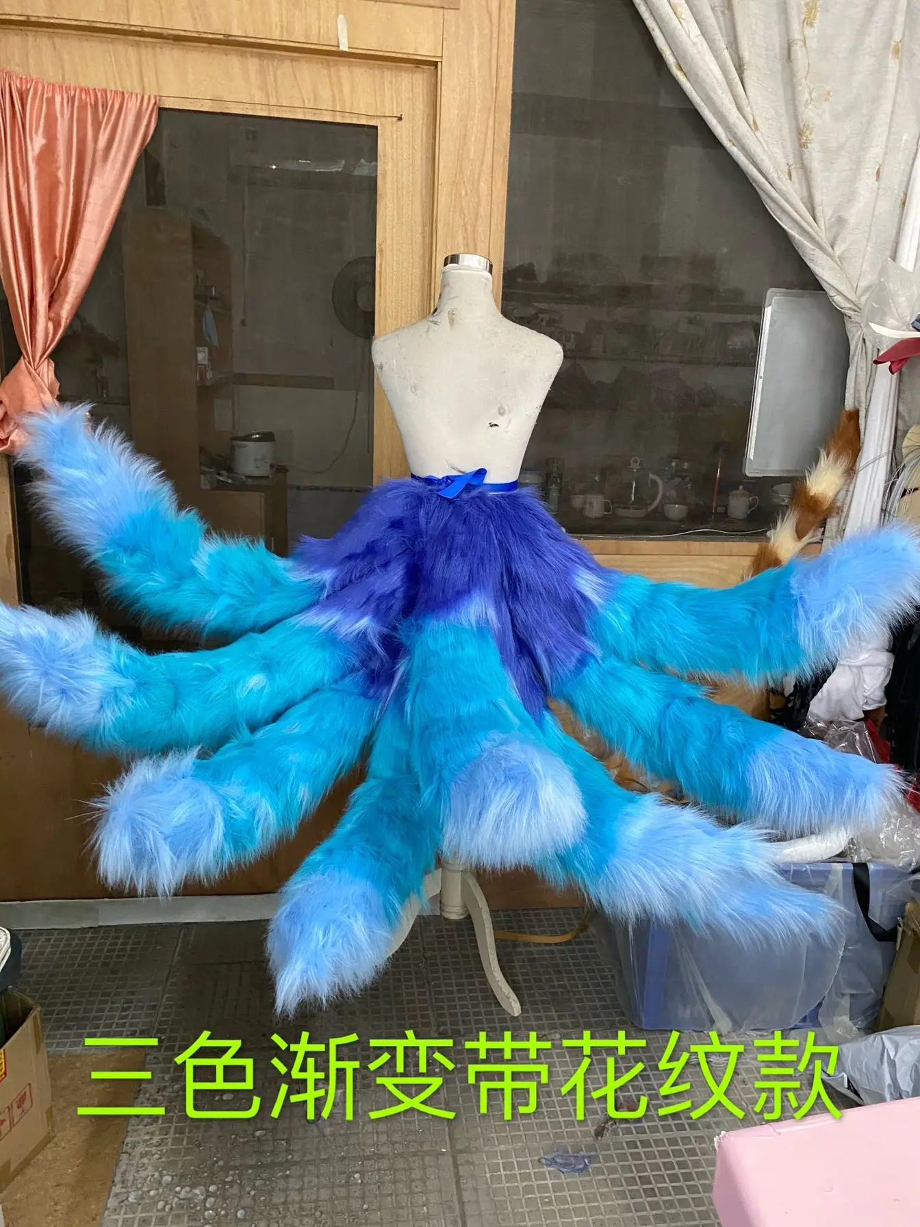 Game LOL Two Colors Cosplay Costumes Fox LOL Ahri Nine Tailed Cosplay Props Halloween Christmas Party Props for Comic Show