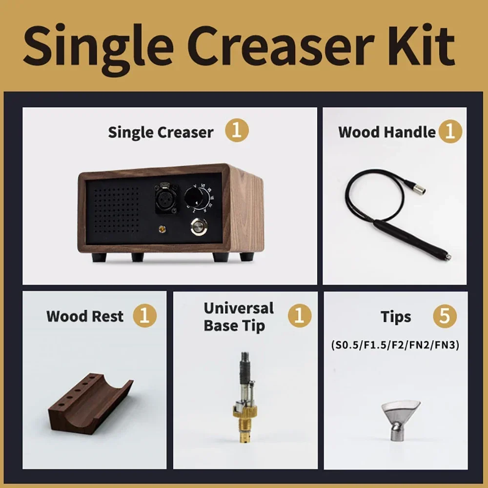 AC 100-240V Electric Creasing Edging Machine Leather Heating Handle Creaser Edger Crimper Tool Leather Craft Tools With 5 Tips