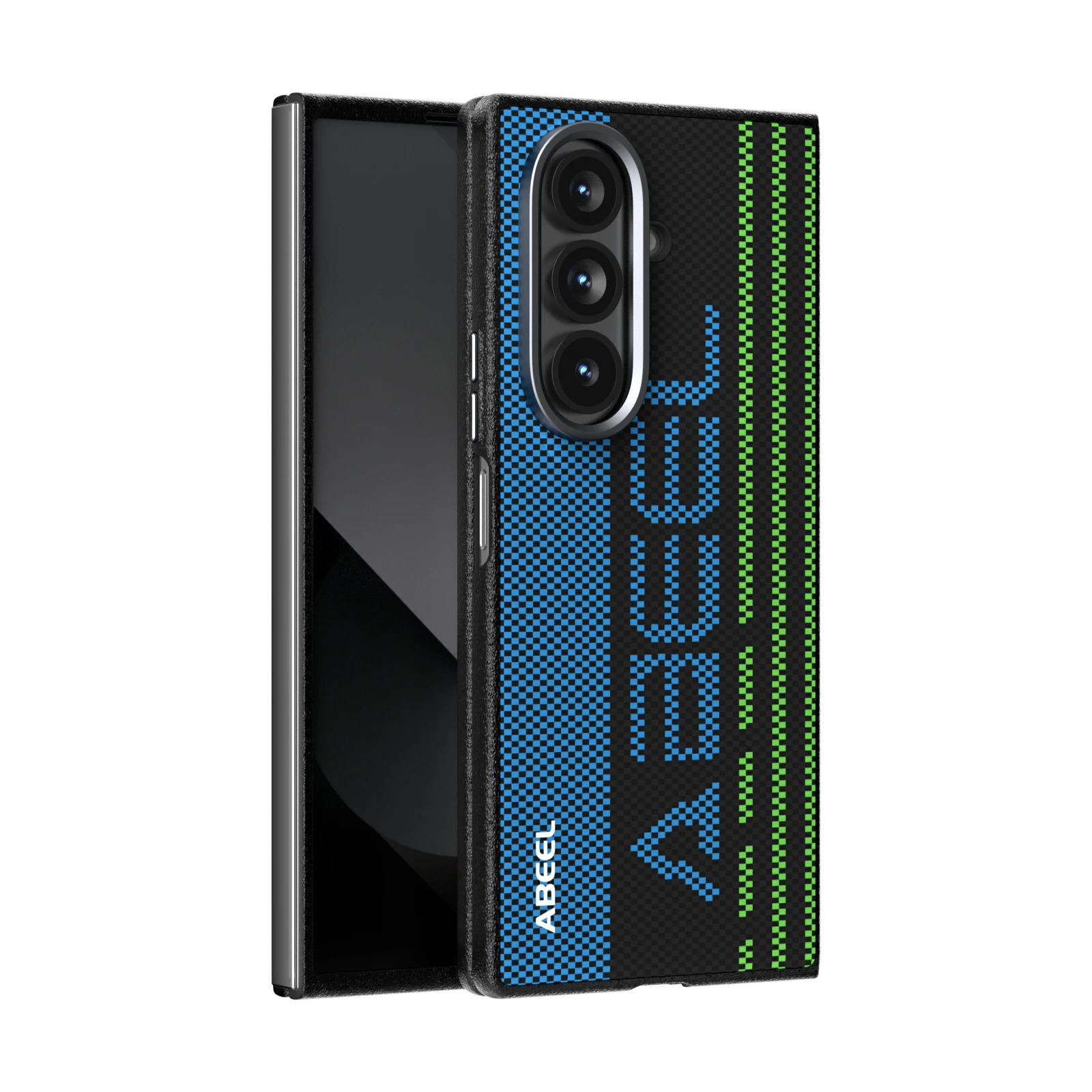 For Samsung Galaxy Z Fold 7 Case Magsafe Magnetic Wireless Charging Carbon Fiber Game Texture Mobile Phone Cover