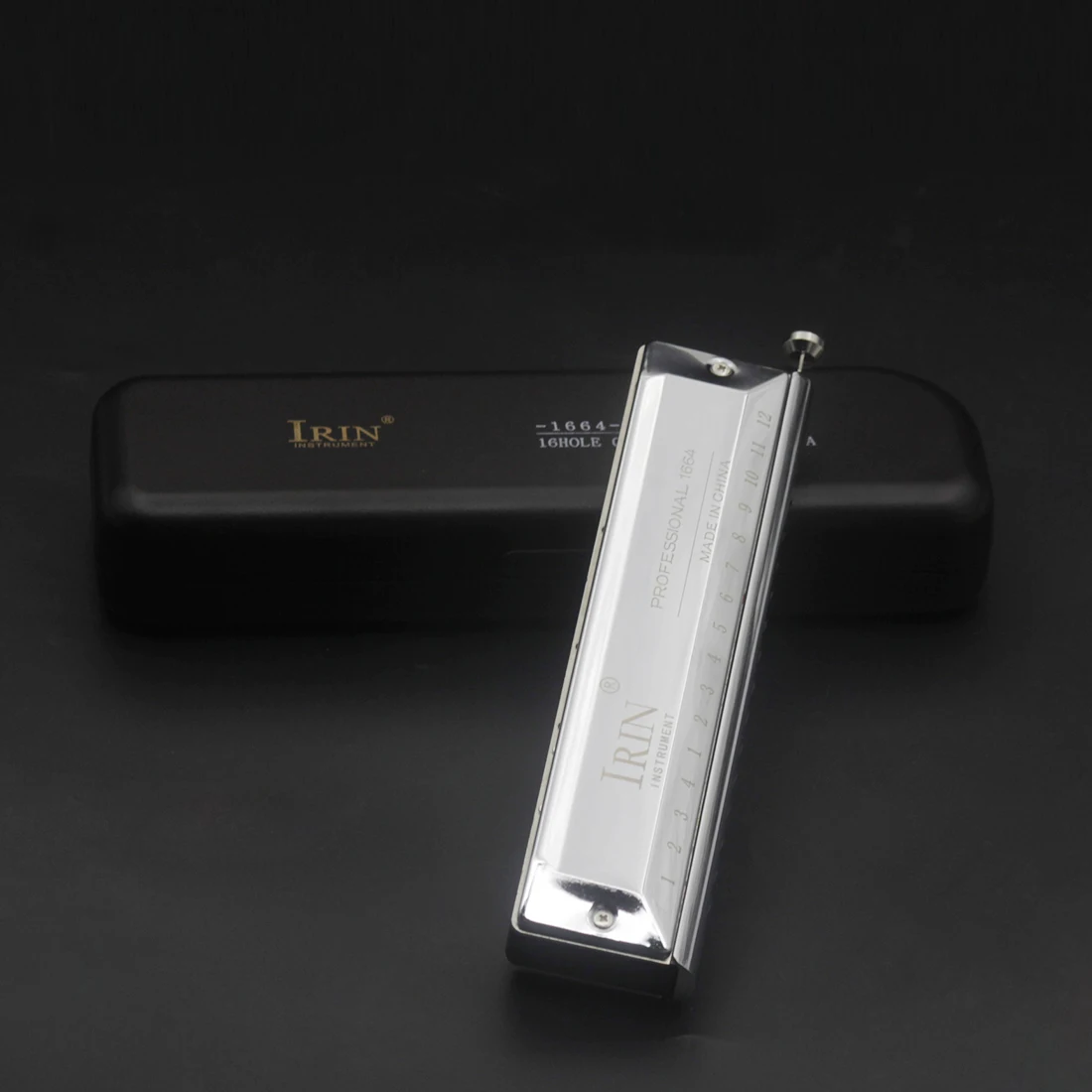 IRIN 16-hole 64-note Harmonica Chromatic Woodwind Instrument Variable Harmonica Is Not Easily Deformed Music Gift With Box