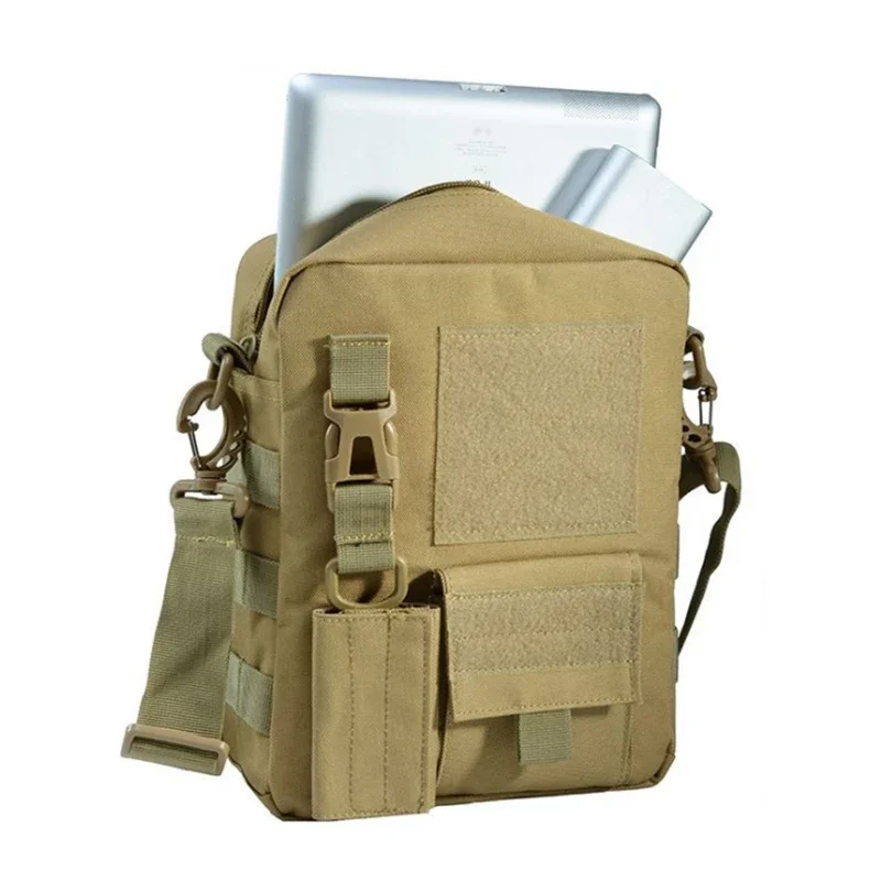 Bolso de hombro para hombre, bolsa planificada para exteriores, mensajero estratégico, impermeable, senderismo, pesca, viaje, Camuflaje, individual