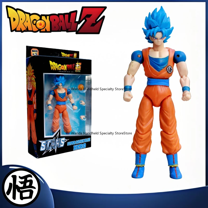 

Оригинальный Dragon Ball Blue haired Wukong, коллекция фигурок, периферийные устройства аниме, двумерная кукла, подарок на день рождения, украшения