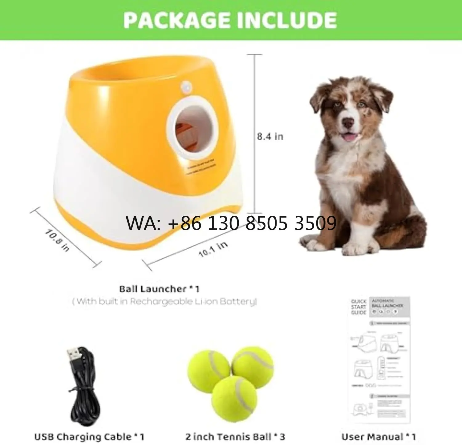 

Factory Wholesale Outdoor Pet Accessories Dropshipping Dog Products Automatic Dog Ball Thrower 3M/6M/9M Ball Launcher