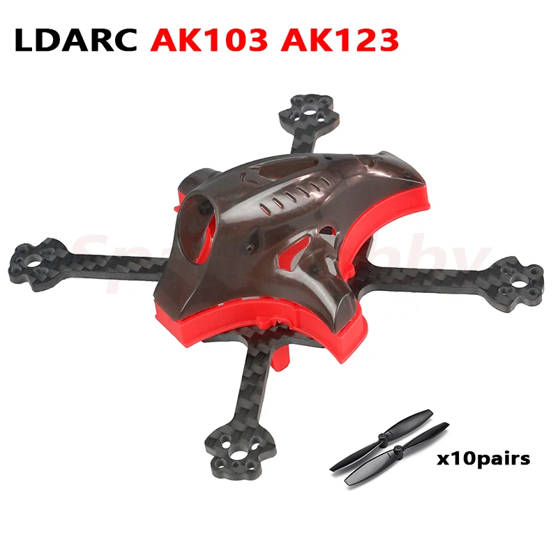 LDARC AK103 109mm AK123 122mm 3inch Toothpick Carbon Fiber Frame Kit With LDARC 65mm Propeller For RC Cinewhoop FPV Drones