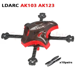 LDARC AK103 109mm AK123 122mm 3inch Toothpick Carbon Fiber Frame Kit With LDARC 65mm Propeller For RC Cinewhoop FPV Drones