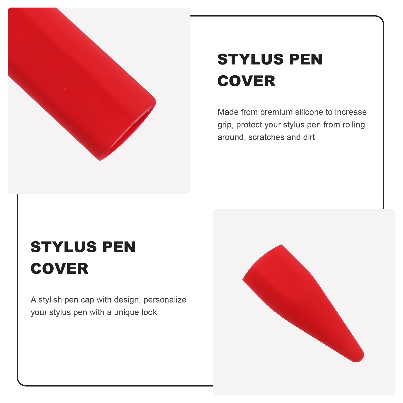 

Exquisite Gift Silicone Stylus Pen Cover Apple Pencil 2 Stylish Cartoon Design Touch Pen Case