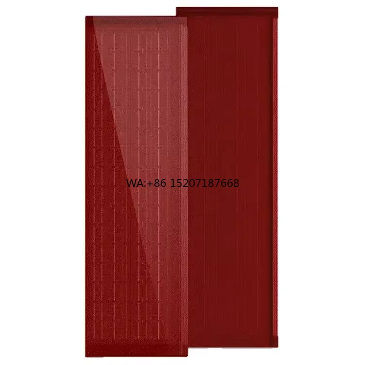 Residential Building Integrated Solar Power System Photovoltaic BIPV Solar Tile Half Cell Technology Solar Roof Tiles for Villa