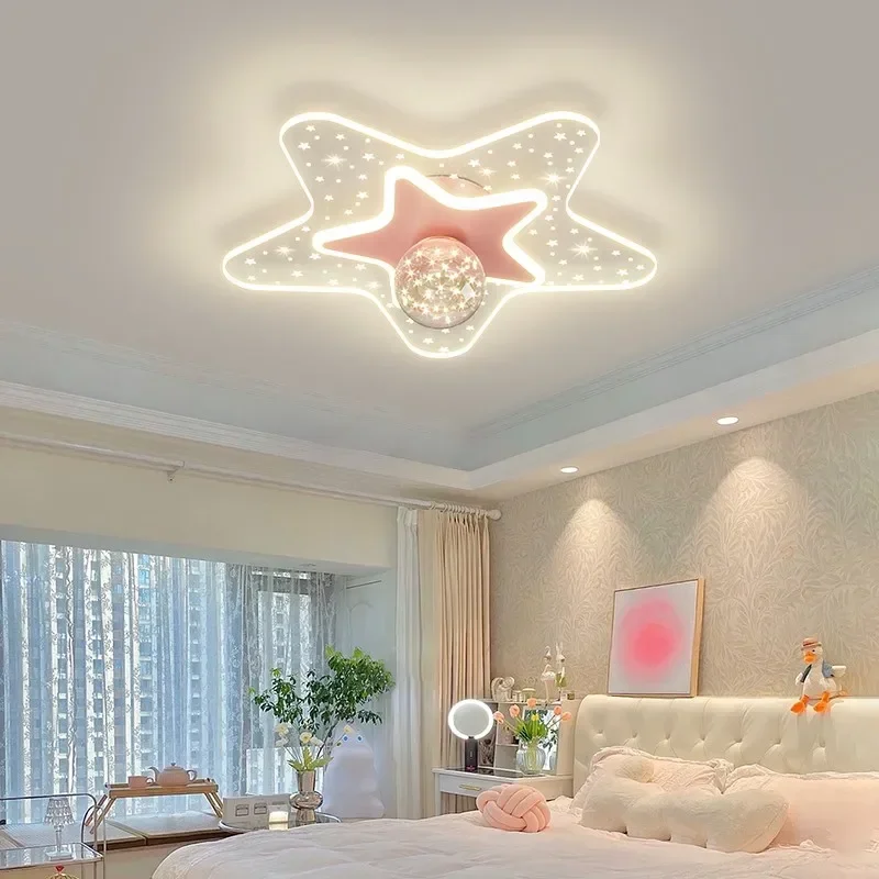 

Children Room Modern LED Ceiling Light Kids Room Ceiling Star Room Lamp For Bedroom Cute Girls Boys Baby Home Decortion Lighting