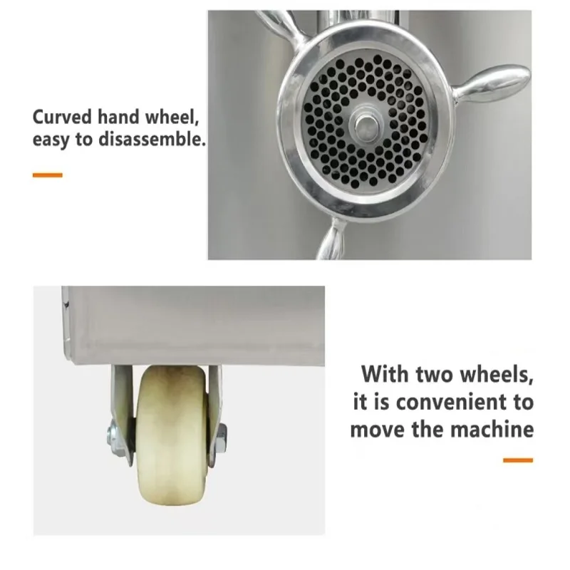 مفرمة لحم جديدة صناعية وتجارية، حشو سجق من الفولاذ المقاوم للصدأ تجاري