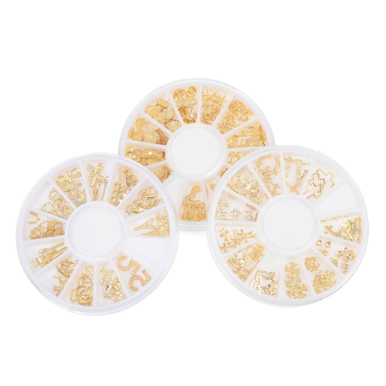 

Alloy Gold Leaf Fillers Decorative DIY Charms Set for Nail Art Phone Case Making Jewelry Epoxy Crafts Supplies