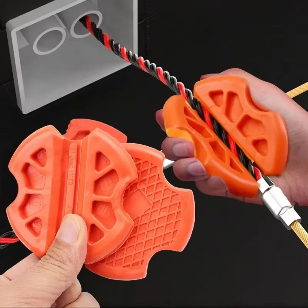 

Electrician Threading Aids Electrician Steel Wire Anti-slip Clip Handguard Perforated Tube Wire Gripper Auxiliary Wire Gripper