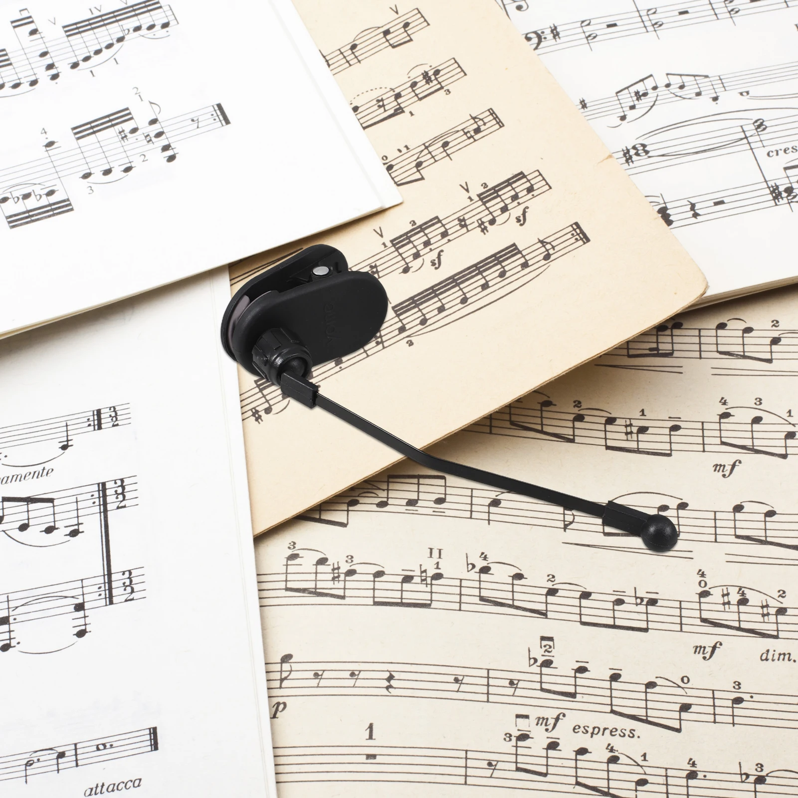 

2 Pcs Piano Score Press Music Stand Page Clip Holder Bracket Keyboard Accessories Alloy Nonslip Book