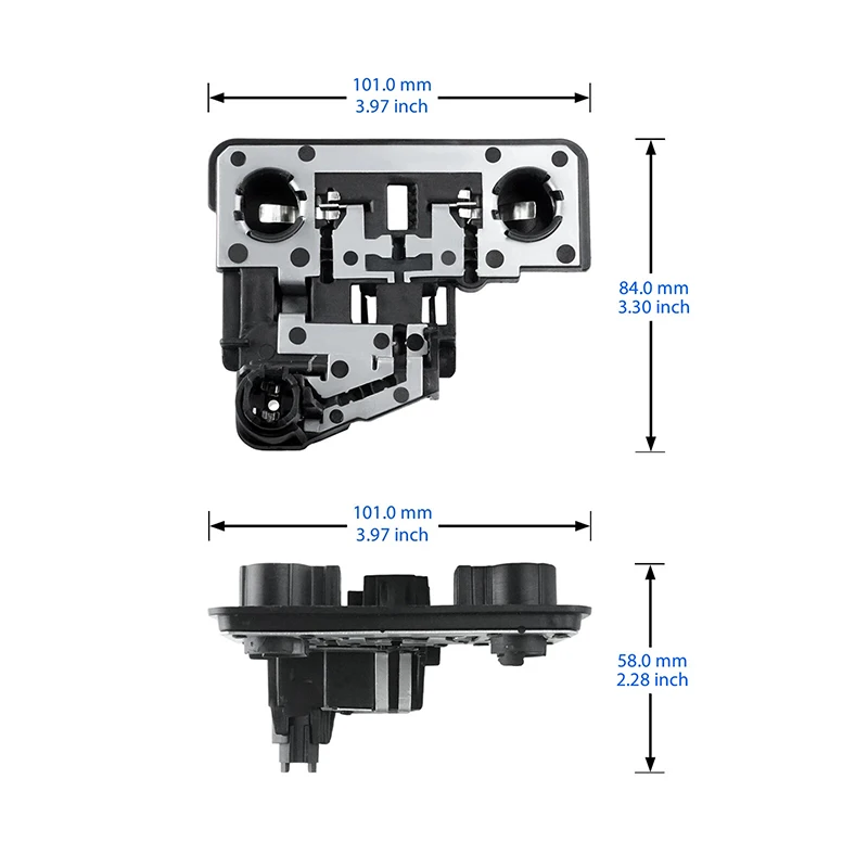 1 Pair For Audi A4 B8 Saloon 2008-2012 Car Rear Inner Light Bulb Holder Base Right+Left 8K5945257B 8K5945258B Auto Repair Parts