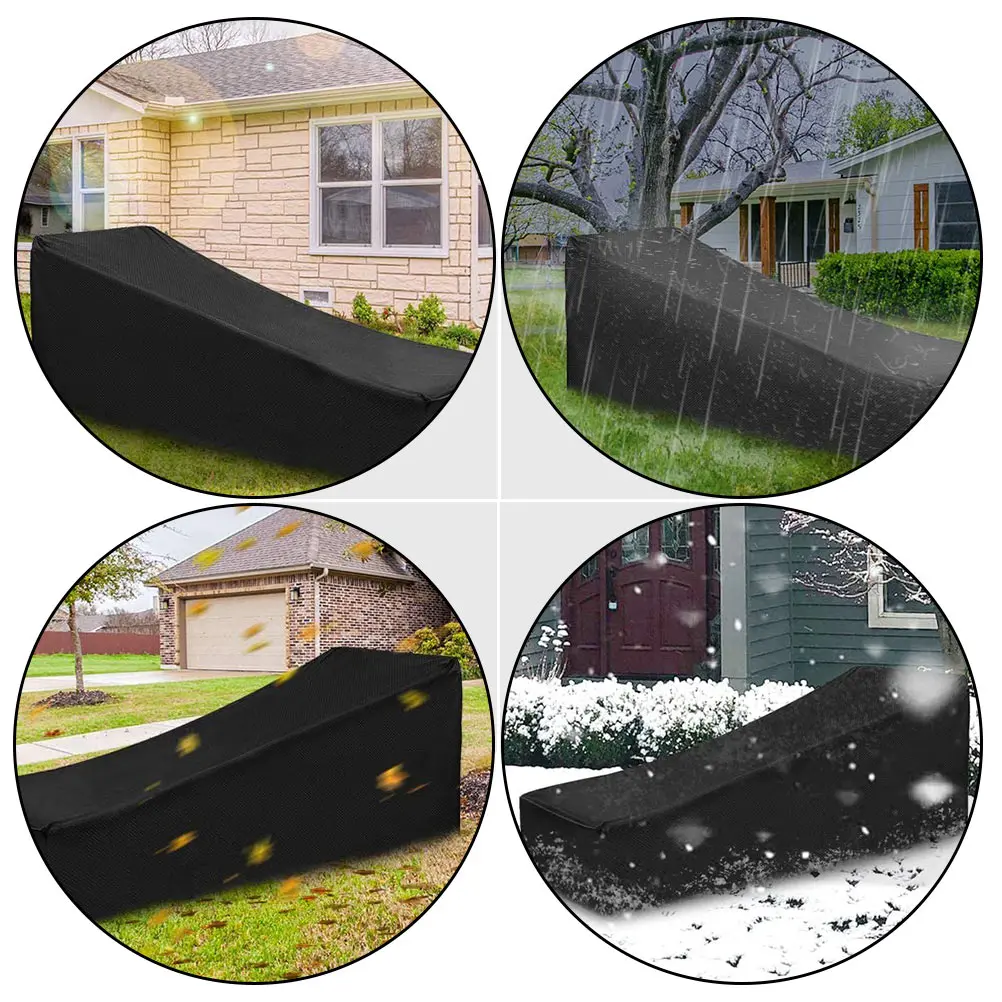 

Waterproof Chair Outdoor Deck Chair Protective Cover Heavy Duty Dust Proof Garden Furniture Cover Tear Resistant Easy Fold