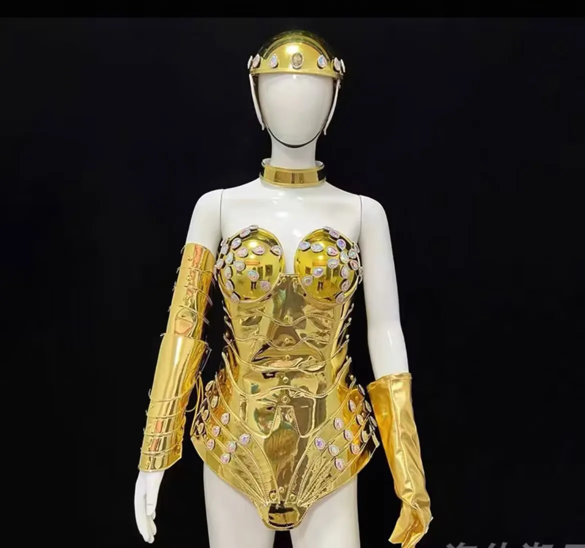 

Gold Armor Women Singer tv show stage performance bodysuit sexy Festival Gala outfit Catwalk Outfit Jazz CostumeLuxury Bodysuit