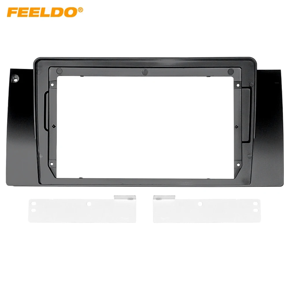 

Автомобильная аудиосистема 9-дюймовый головной блок с большим экраном, панель приборной панели, комплект рамки, адаптер для BMW 5-й серии E39 (95-03)