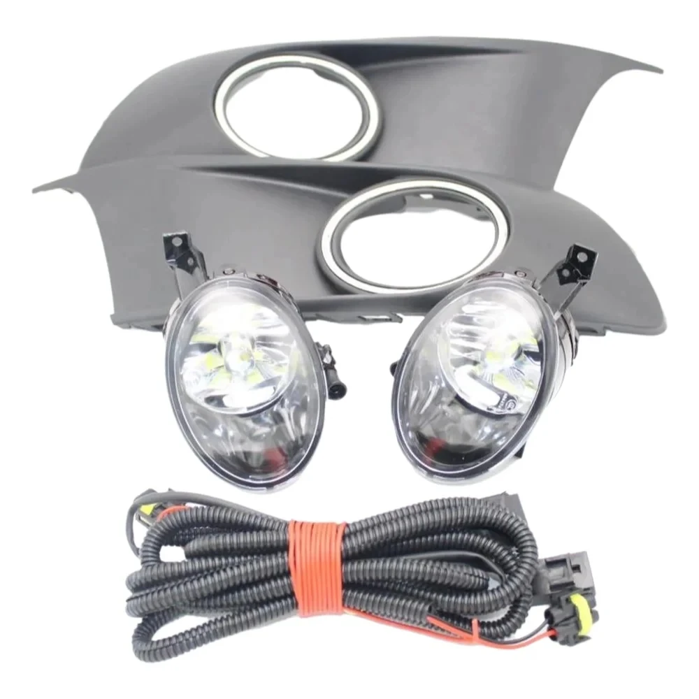 For VW Caddy 2K Facelift 2011 2012 2013 2014 2015 Car-Styling LED Fog Lamp or Light Grille Cover Or Wire Harness Assembly