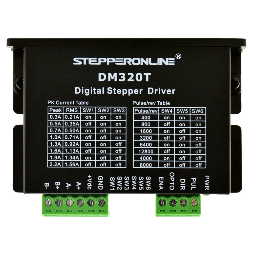 STEPPERONLINE Digital Stepper Driver 0.3-2.2A Stepper Motor Driver 10-30VDC for Nema 8, 11, 14, 16, 17 Stepper Motor