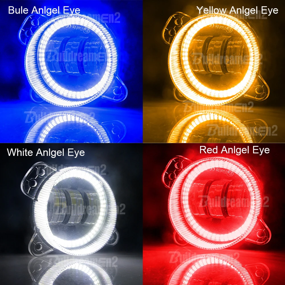 1 Pair 30W 9006 Car Canbus Angel Eye LED Fog Light Daytime Running Lamp DRL For Skoda Roomster 5J 2006 2007 2008 2009 2010