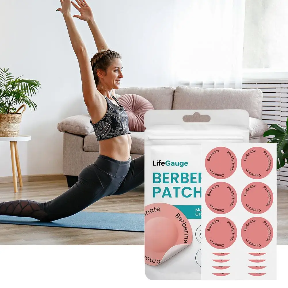 30/60/90/150pcs Berberine Transdermal Patch Infused Cinnamon Pomegranate Boost Metabolism Reduce Cravings Body Wellness Patch