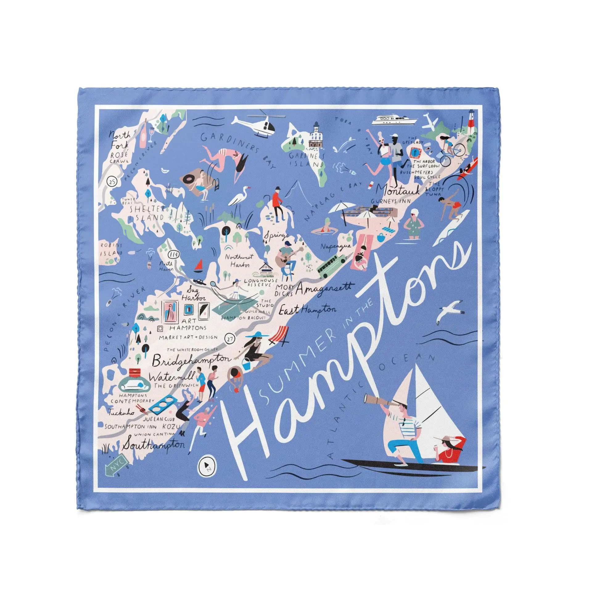 100% Mulberry Silk Square Scarf for Hair 16 Momme 95cm Women Men Natural Silk Neckerchief Digital Printed Headscarf
