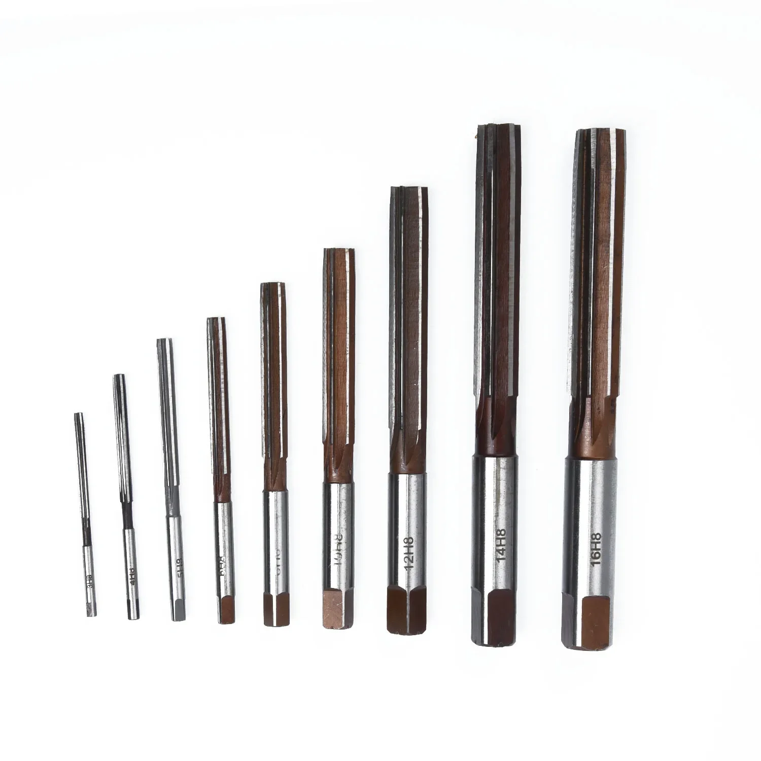 

Металлообработка Essentials, 9 шт. H8 развертки с прямым хвостовиком, гладкие и точные отверстия, инструментальная сталь из сплава 9crsi