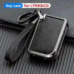 Funda para llave para LYNK & CO Lynk Co 01 02 03 05 06 09, soporte para mando a distancia Hatchback, Protector de carcasa, accesorios de cuero