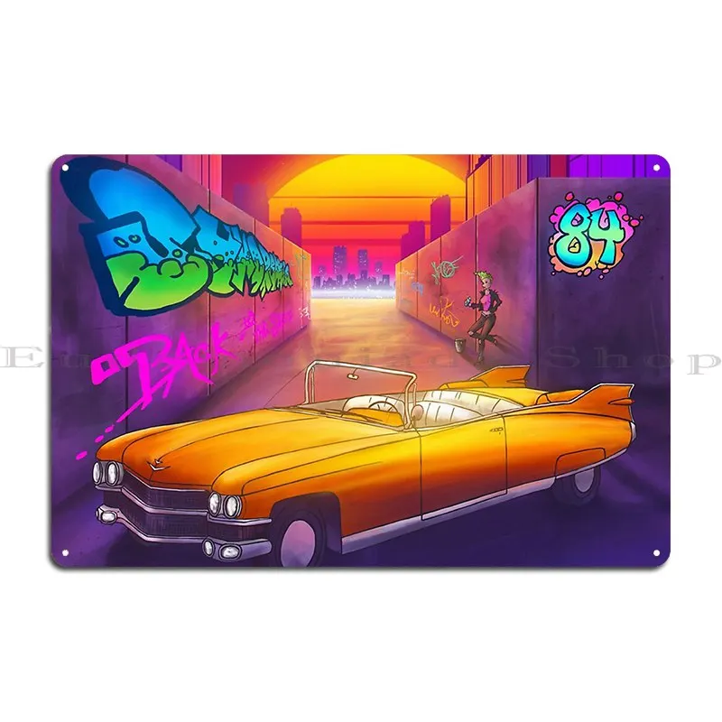 Syndromia Back To The Streets Metal Sign Cinema Wall Cave Create Club Create Tin Sign Poster