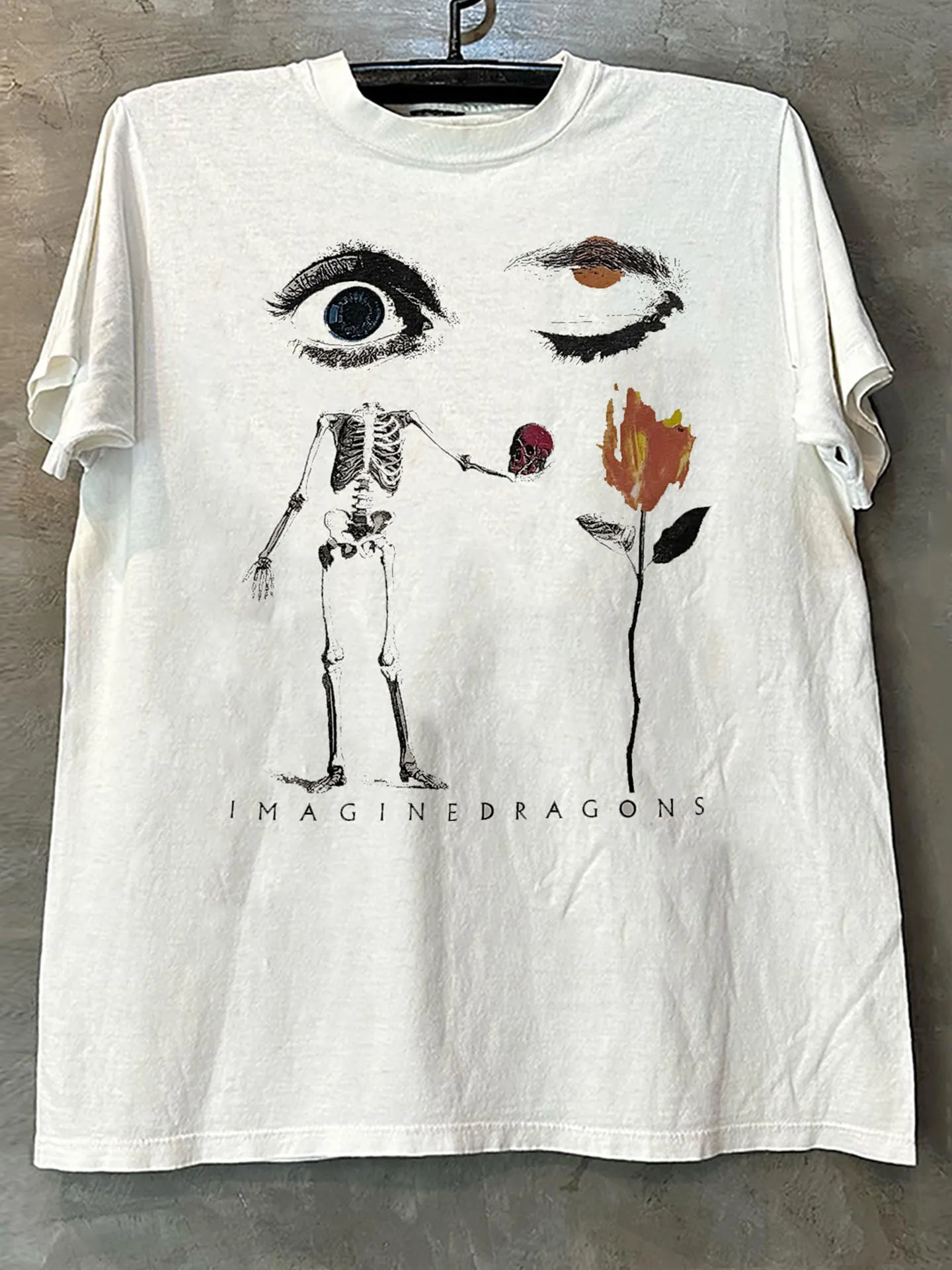 Imagine Dragons Postpunk Dark Heavyweight Cotton Half Sleeve T-Shirt Breathable Casual Printed Tee for Teenagers Summer Wear