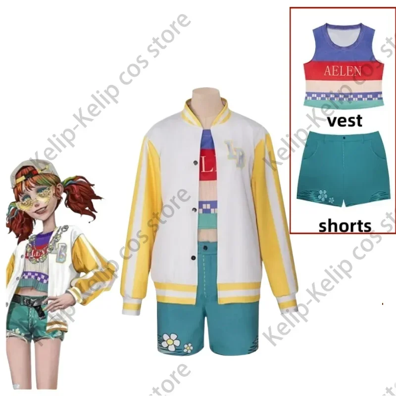 Game Identity ⅤLily Barriere Cheerleader Cosplay Costume Skin OPH Fashion Coat Shorts Uniform Woman Lovely Carnival Party Suit