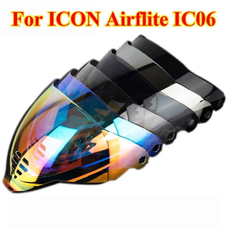 

Helmets Visors for ICON Airflite IC06 Motorcycle Helmet Original Replace Extra Lens Anti-UV Helmet Accessories