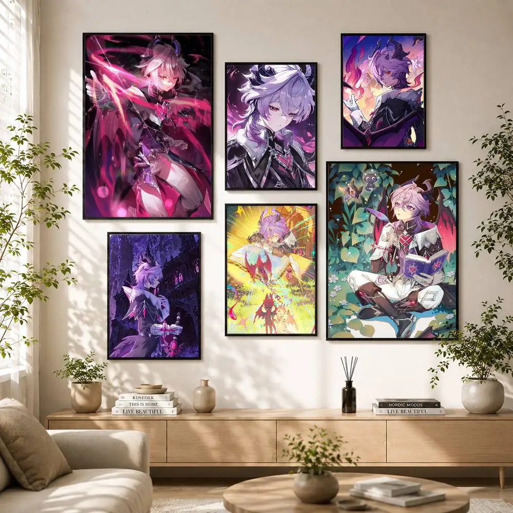 Genshin Impact Durin Poster Versatile HD Waterproof Wall Art Self-Adhesive Decor for Any Space Ideal Gift