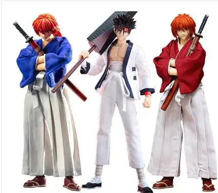 

New Arrival DASIN anime Rurouni Kenshin HIMURA KENSHIN Sagara Sanosuke pvc action figure GT model toy