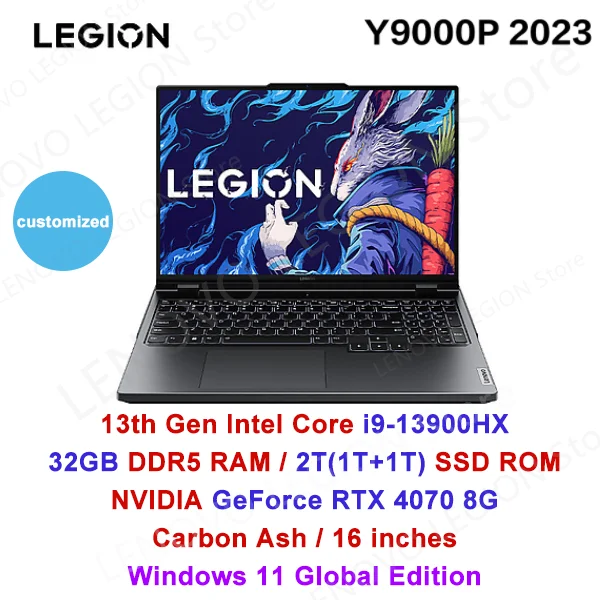 Windowsノート本体 Lenovo Legion Pro5 Y9000P i9 RTX4060 S0e3c8e7d8ca64b68a0d9cd72cd664