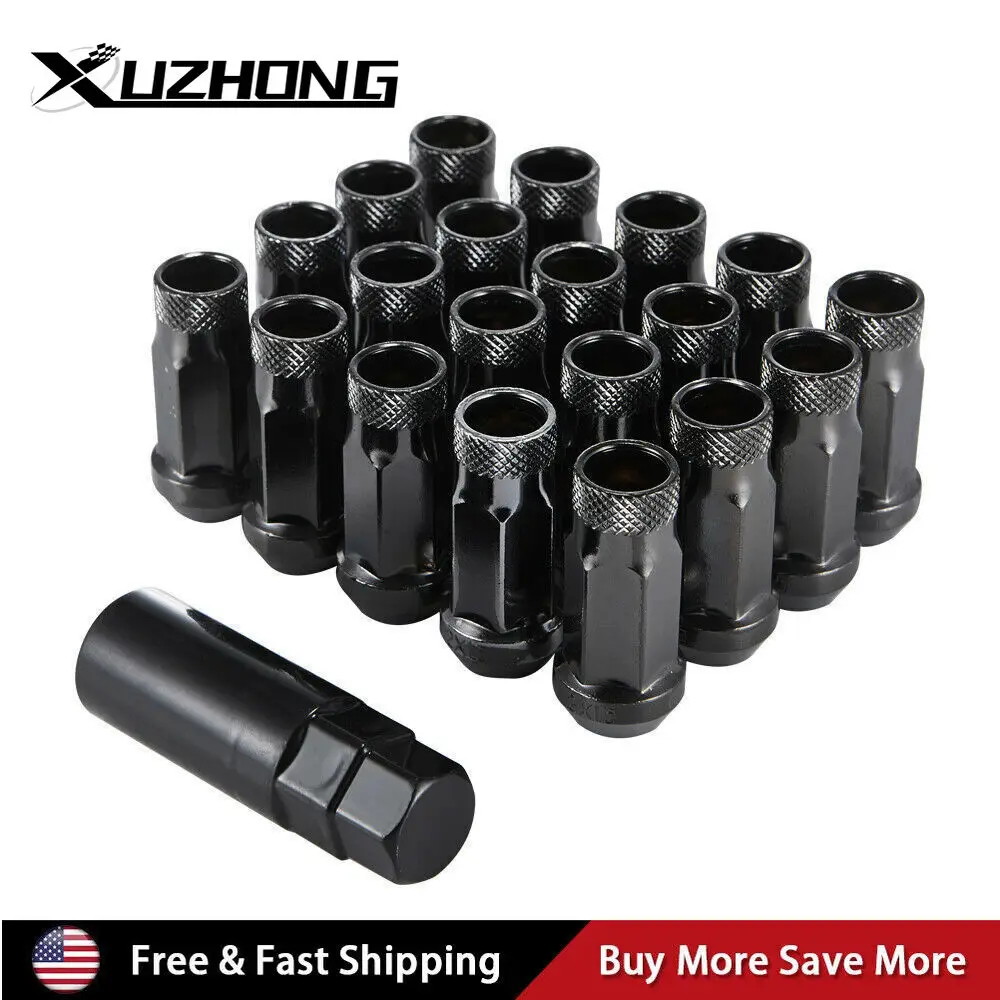 

20 шт. удлиненные стальные колесные гайки с открытым концом M12x1,5 мм для Toyota Honda