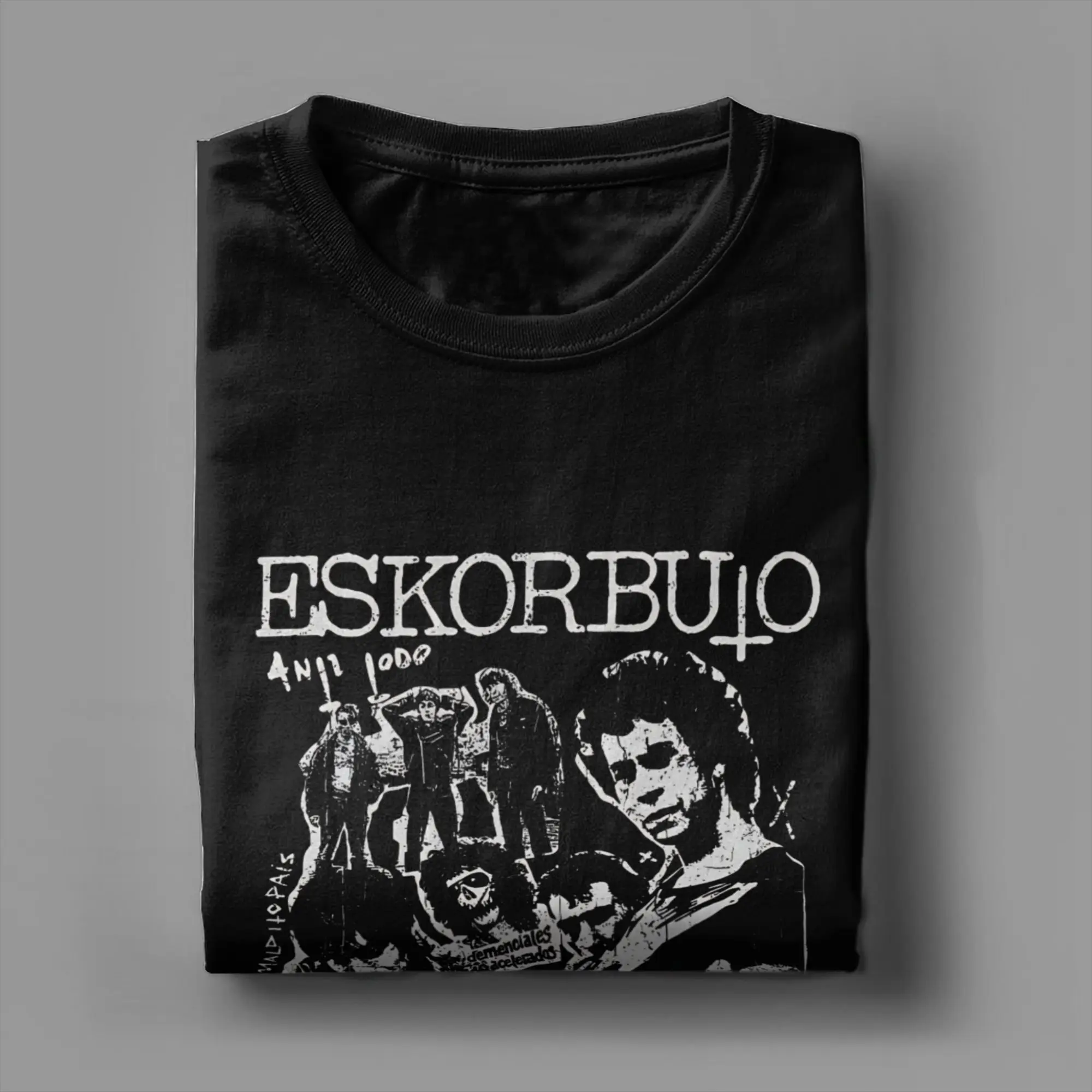 أزياء ESKORBUTO تي شيرت الرجال طاقم الرقبة القطن تي شيرت قصير الأكمام تي شيرت الملابس الجرافيك