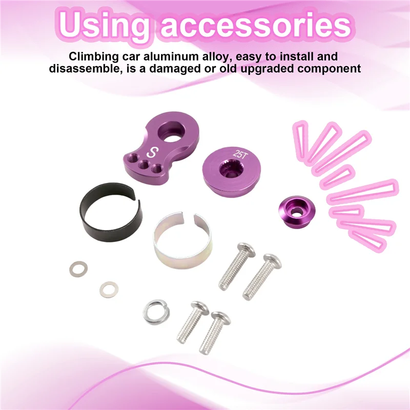 DELAM-Metal 25T Adjustable Servo Saver Arm Horn For TRX-4 Axial SCX10 1/10 RC Cars Helicopter Model Boat Upgrade Parts