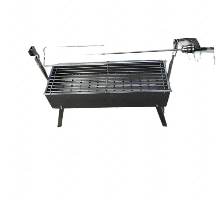 

Outdoor Roasted Lamb Leg Rack Automatic Flipping Barbecue Grill Household Electric Rotating Detachable Chicken Grill