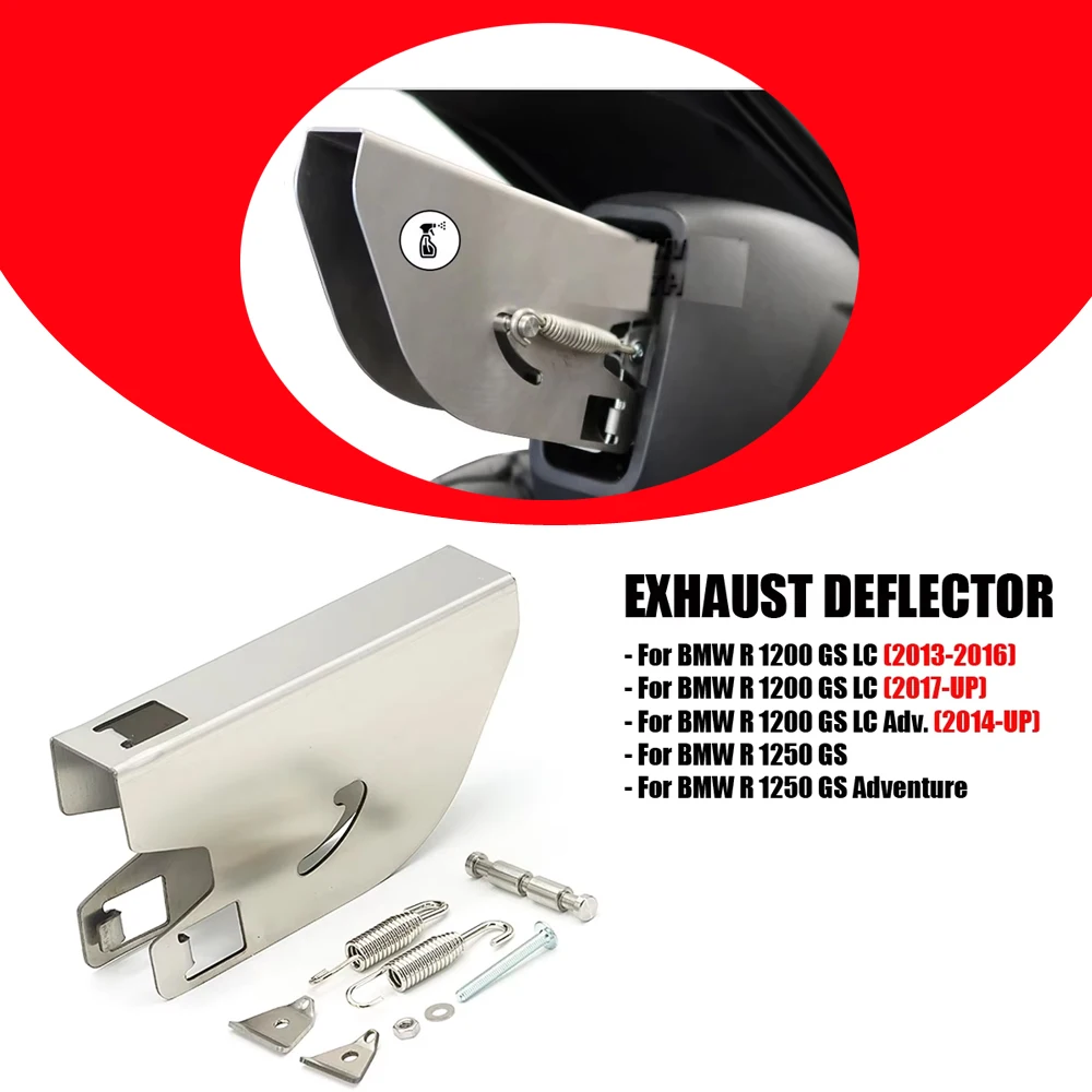 

NEW Motorcycle Exhaust Mufflers Baffles Deflector Stainless Steel FOR BMW R1250GS ADV R1200GS LC ADV Adventure