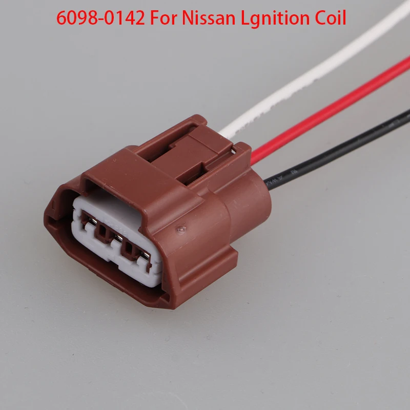 

1Pcs Car Cable Socket 3Pin 6098-0142 For Nissan Lgnition Coil Connector Throttle Position Sensor Plug Accessories