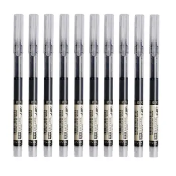 10支/套 高品質針型中性筆 直頭液體原子筆 可愛文具 學生辦公用品 書寫 10 最佳銷售 小工具辦公室 - №4