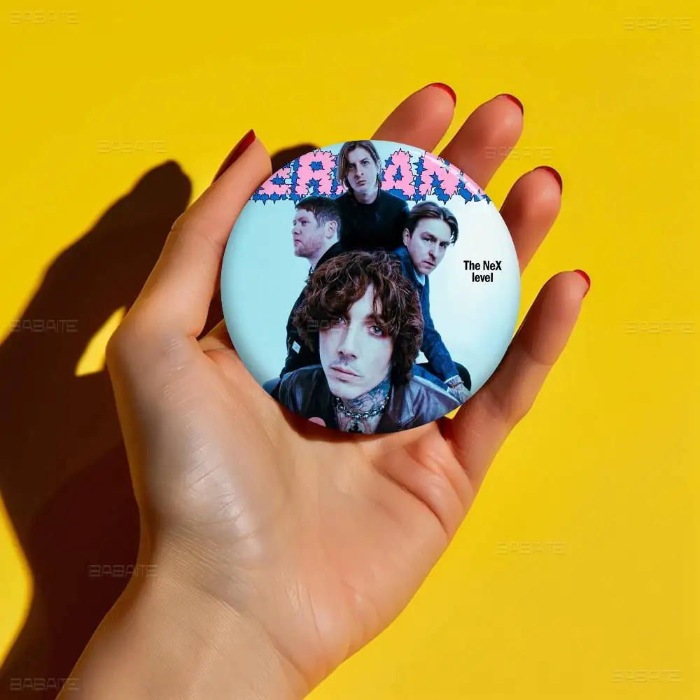 الفرقة B-Bring Me H-الأفق 32/44/58 مللي متر دبابيس الكرتون المستديرة دبابيس اليدوية لحقيبة الظهر مجوهرات اكسسوارات هدايا الإبداعية #6