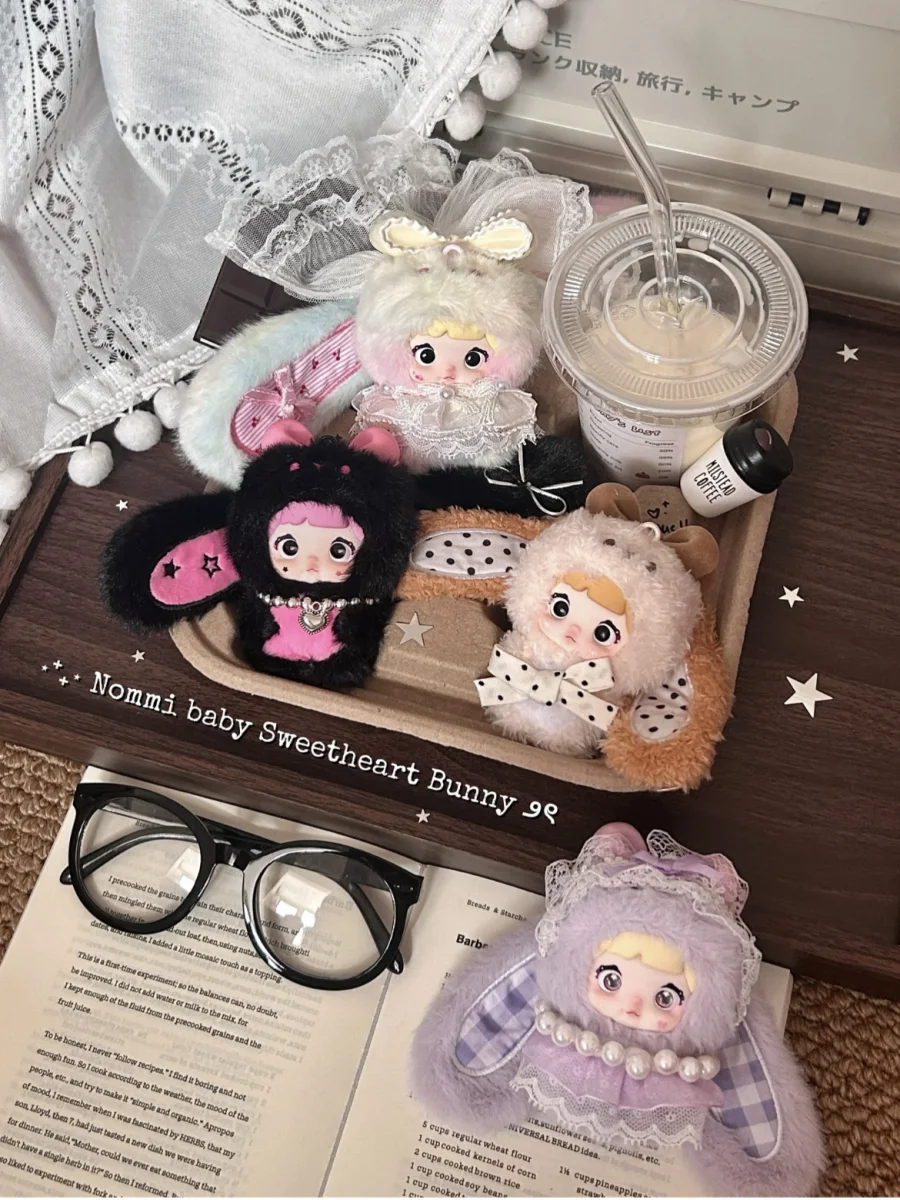 Kawaii Nommi Baby Sweetheart Bunny Series V2 Leuke vinylpop Trendy blinde doos Trend Speelgoed Hanger Collectie Verrassingsgeschenken