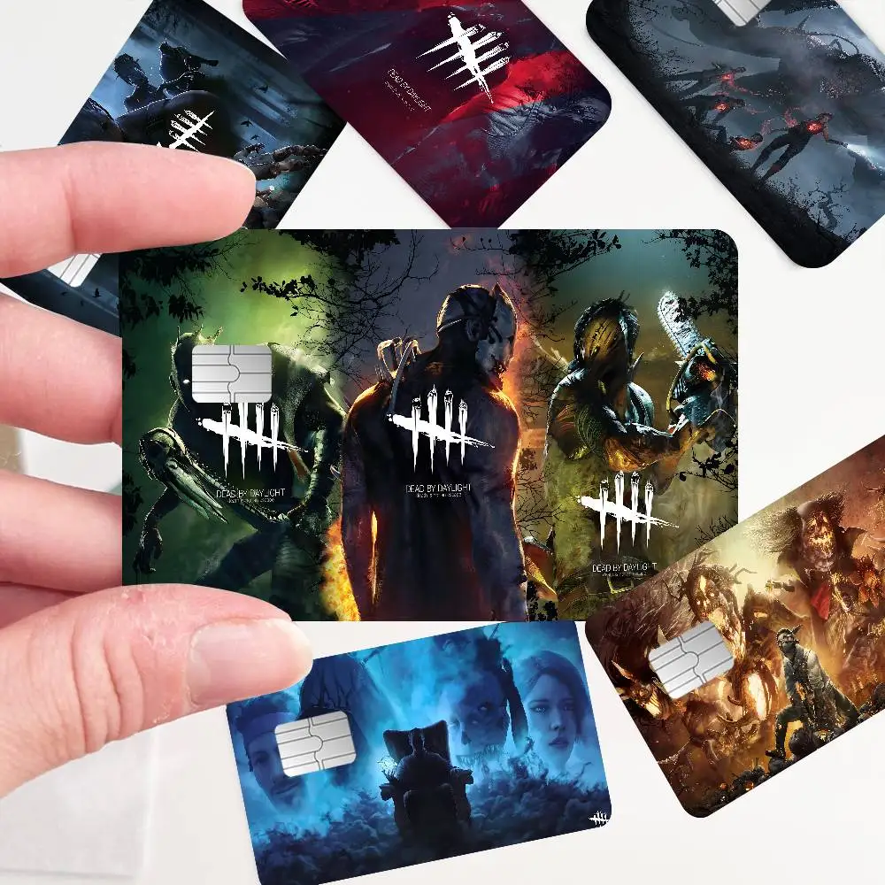 D-Dead B-By-Day Game Fashion Matte Gold Silver Black Matte Film Skin Sticker Tape for Bank Credit Debit Card