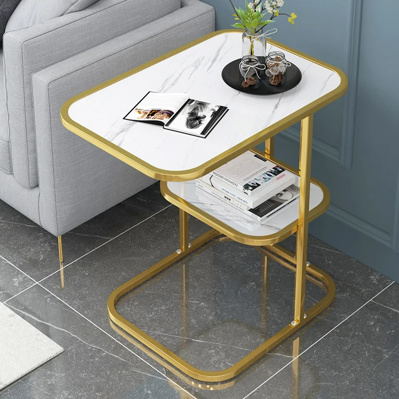 

Small Gold Coffee Table Marble Modern Center Bedside Side Table Legs Metal Living Room Nordic Mesas Bajas Home Furniture