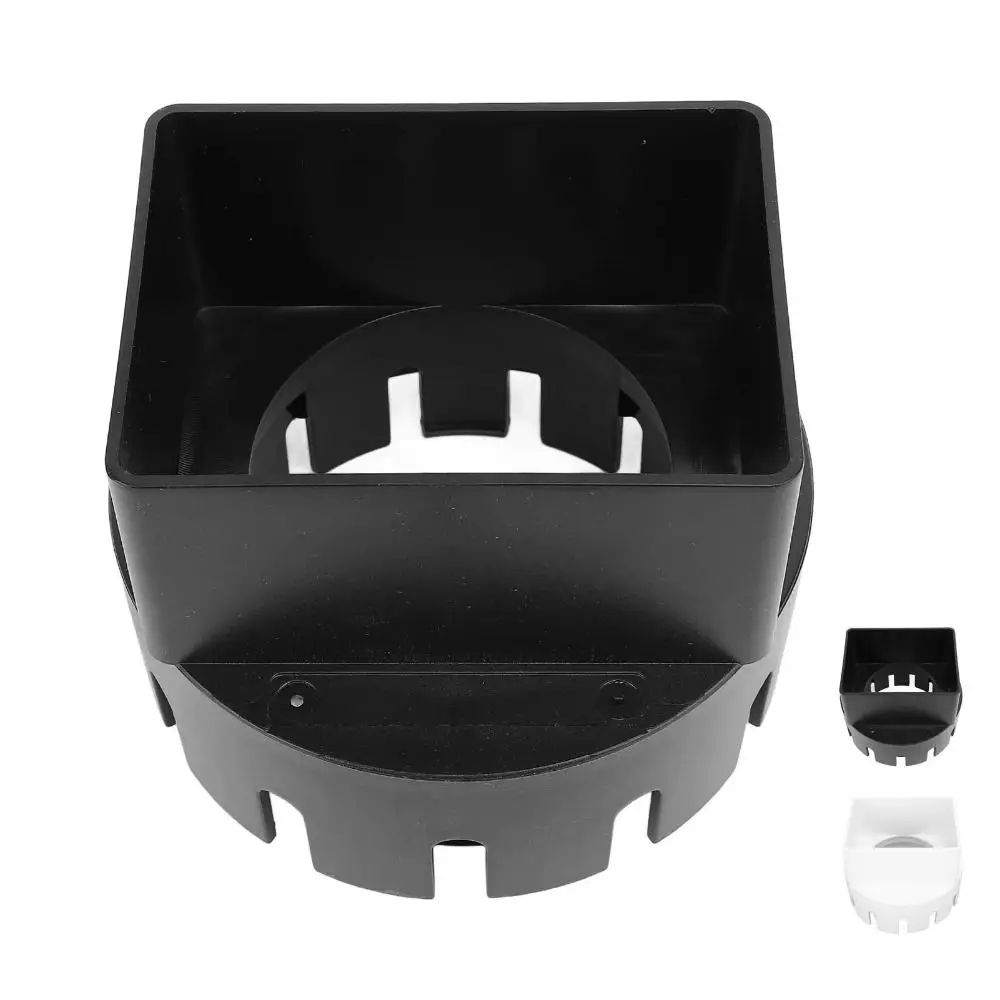 Round To Square Rain Gutter Downspout Adapter Plastic Material PVC Compatible Gutter Drain Adapter Easy Installment