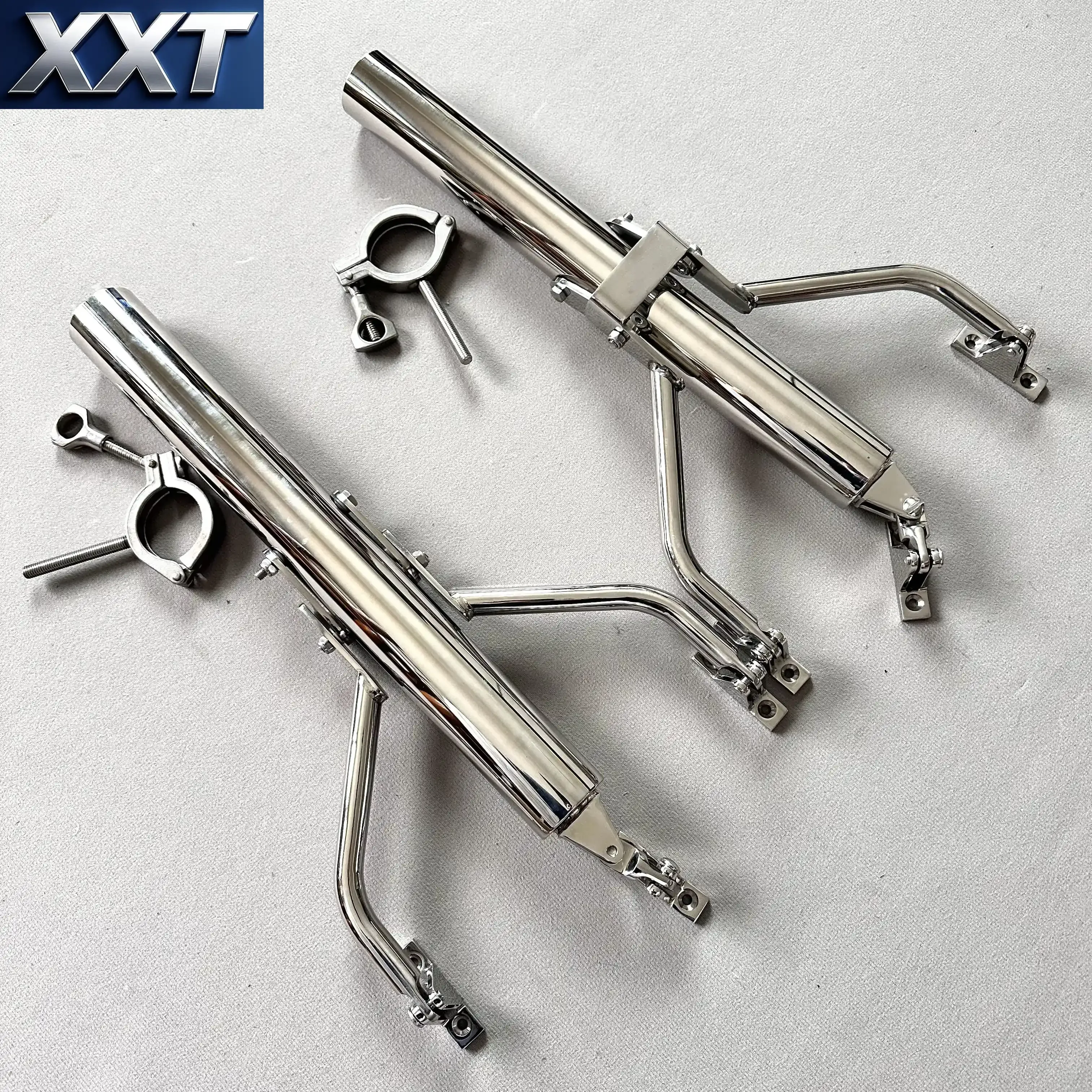 XXTMarch Boat 316 Stainless Steel Outrigger Fishing Rod Holder With Deck Mounts Base for Marine Yacht Hardware