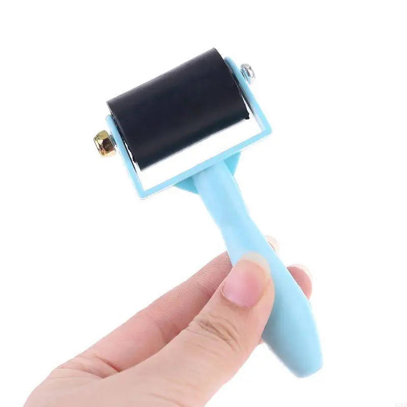 62kd 2pcs Rouleau en caoutchouc Rouleau non glisser le ruban construction outil construction en caoutchouc léger Rouleau